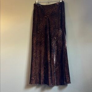 Ralph Lauren Paisley Velvet Skirt
